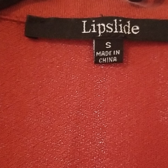 Burnt orange flutter sleeve button down top sz s - Picture 2 of 4